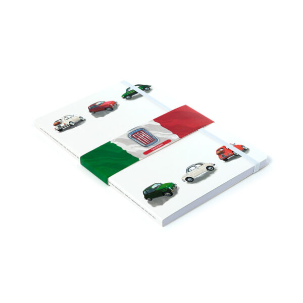 Recycled Paper A5 Lined Notebook - Fiat 500 - Image 4