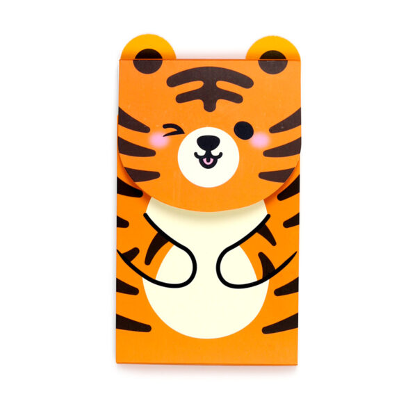 Flip Open Shaped Memo Pad - Adoramals Tiger - Image 3