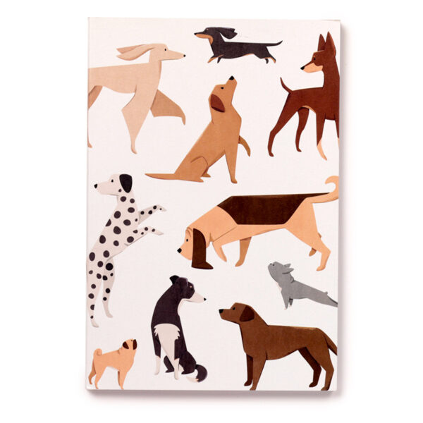 Recycled Paper A5 Lined Notebook - Barks Dog - Image 2