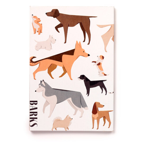 Recycled Paper A5 Lined Notebook - Barks Dog - Image 3