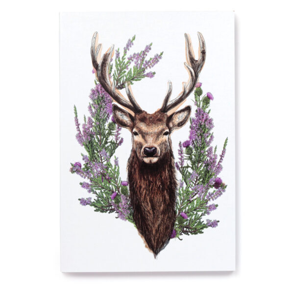 Recycled Paper A5 Lined Notebook - Wild Stag - Image 2