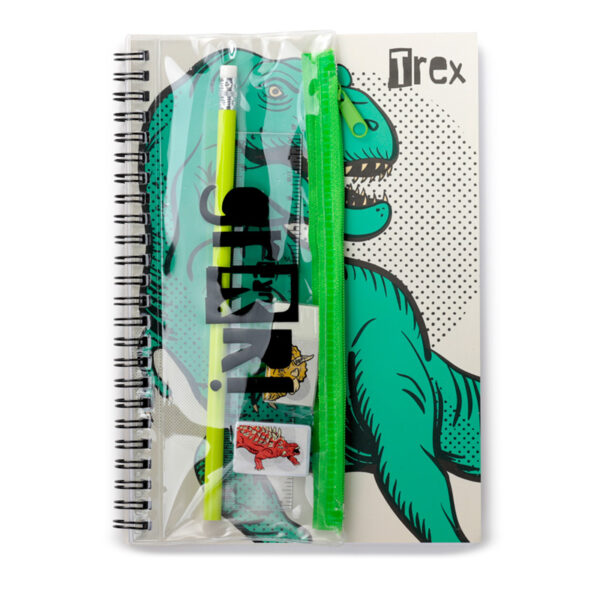 Spiral Bound A5 Lined Notebook - Dinosauria - Image 2