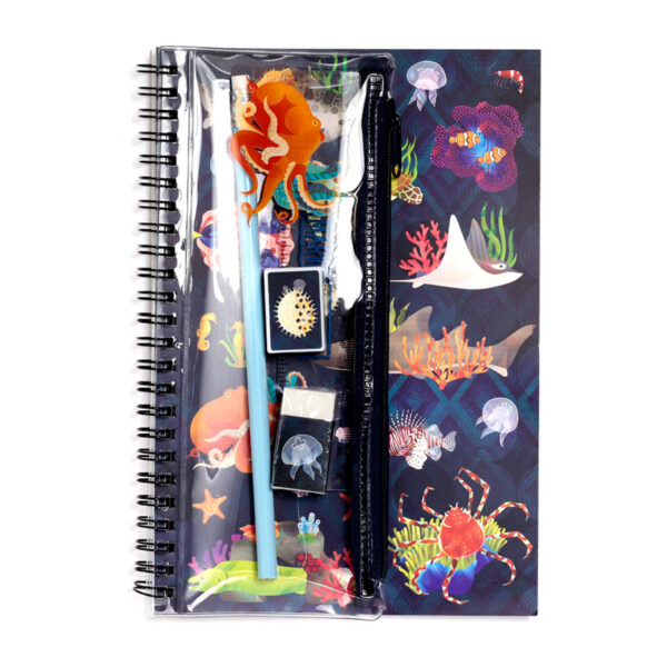 Spiral Bound A5 Lined Notebook - Marine Kingdom - Image 2