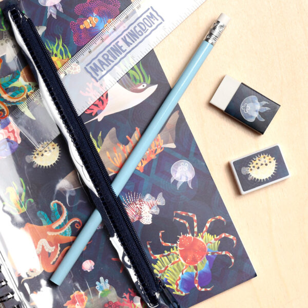 Spiral Bound A5 Lined Notebook - Marine Kingdom - Image 3