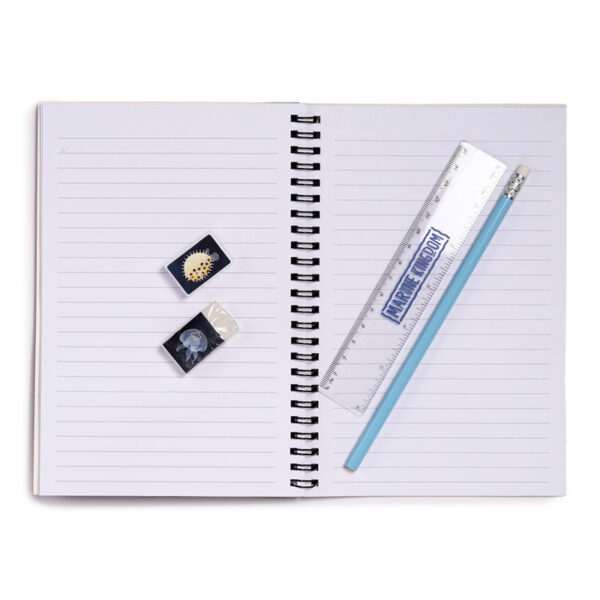 Spiral Bound A5 Lined Notebook - Marine Kingdom - Image 4
