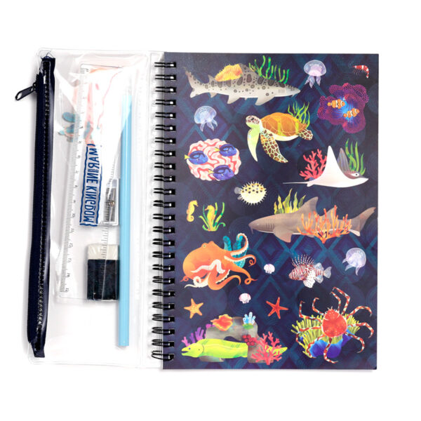Spiral Bound A5 Lined Notebook - Marine Kingdom - Image 5