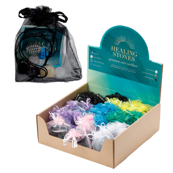 Gemstone Necklace Kit with Assorted Stones - Image 2
