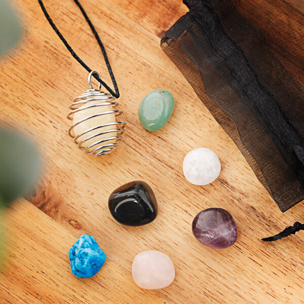 Gemstone Necklace Kit with Assorted Stones - Image 3