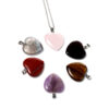 Gemstone Pendant - 6 Interchangeable Heart Shaped Pendants - Image 2