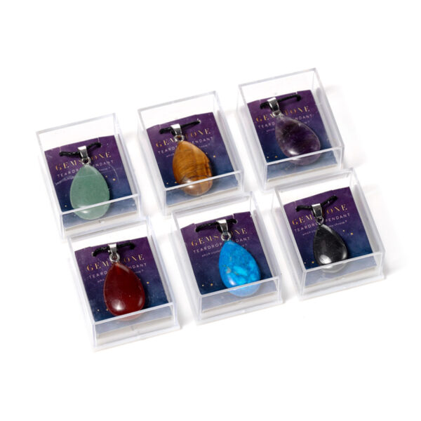 Gemstone Pendant - Teardrop - Image 2