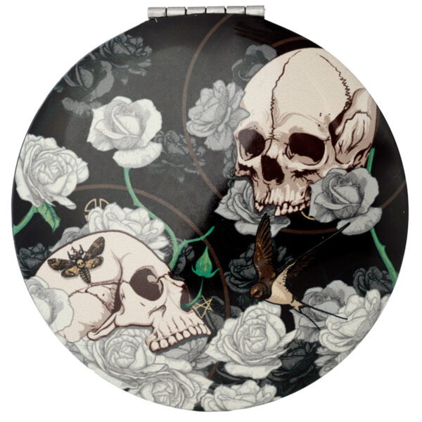 Compact Mirror - Skulls and Roses - Image 3