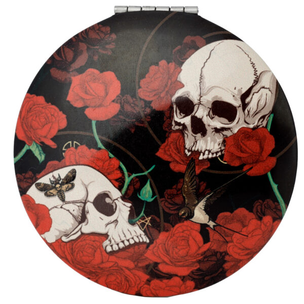 Compact Mirror - Skulls and Roses - Image 4