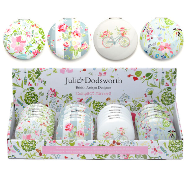 Compact Mirror - Julie Dodsworth Pink Floral - Image 8