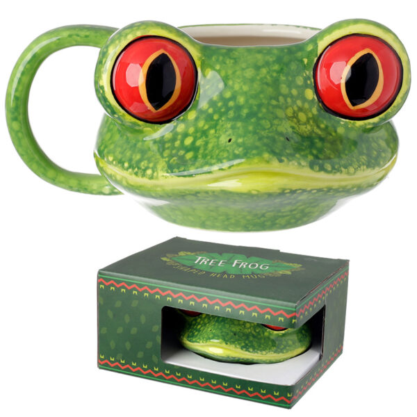 Ceramic Shaped Head Mug - Tree Frog - Image 6