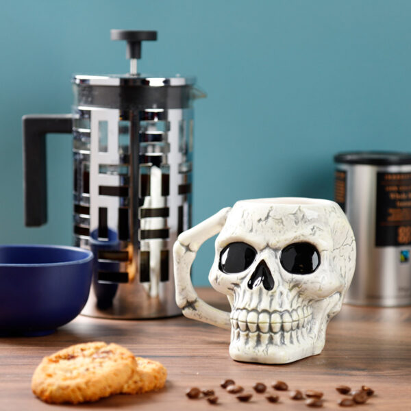 Ceramic Shaped Head Mug - Ancient Skull - Image 2