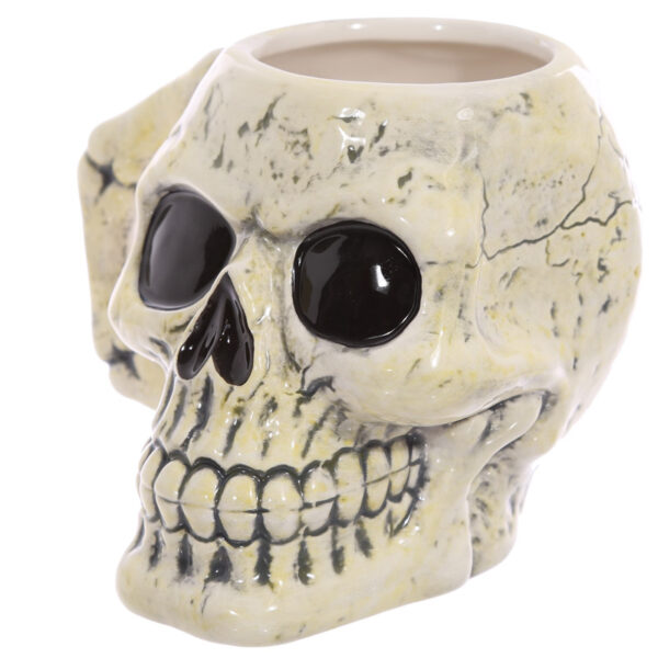 Ceramic Shaped Head Mug - Ancient Skull - Image 5
