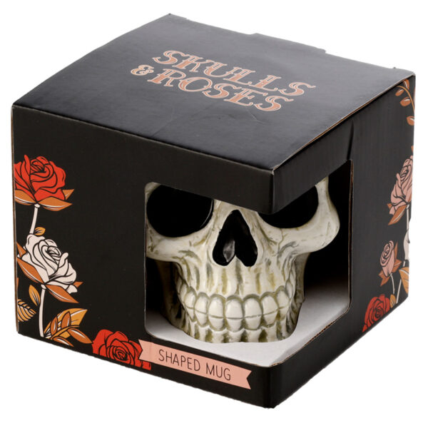 Ceramic Shaped Head Mug - Ancient Skull - Image 6