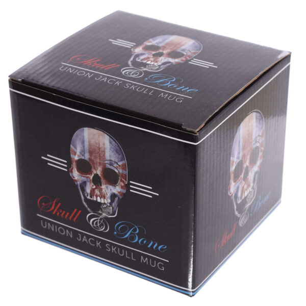 Ceramic Shaped Head Mug - UK Flag Skull - Image 6