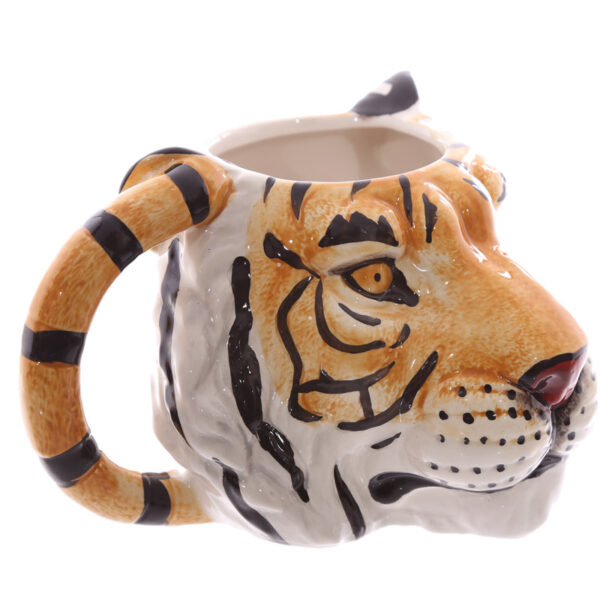 Ceramic Shaped Head Mug - Tiger - Image 3