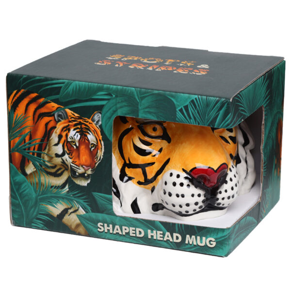 Ceramic Shaped Head Mug - Tiger - Image 6