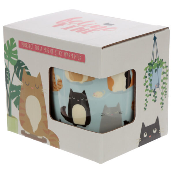 Porcelain Mug - Feline Fine Cat - Image 6
