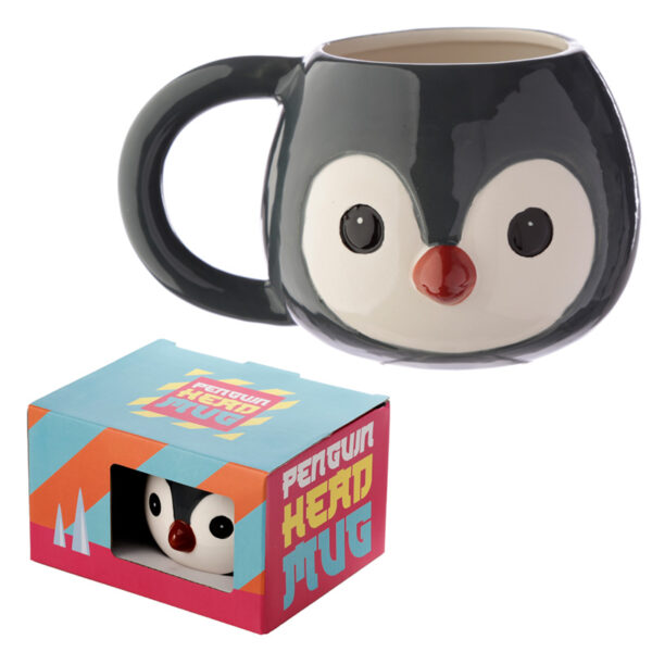 Ceramic Shaped Head Mug - Adoramals Penguin - Image 7
