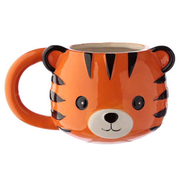 Ceramic Shaped Head Mug - Adoramals Tiger - Image 2