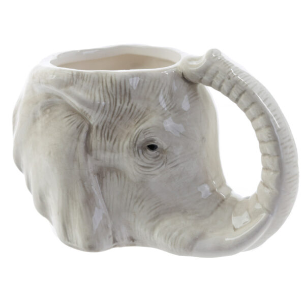 Ceramic Shaped Head Mug - Elephant - Image 2