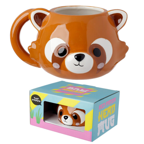 Ceramic Shaped Head Mug - Adoramals Red Panda - Image 6