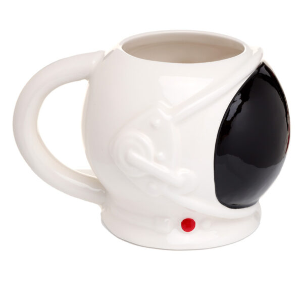 Ceramic Shaped Head Mug - Astronaut Space Helmet - Image 3