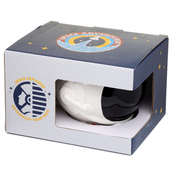 Ceramic Shaped Head Mug - Astronaut Space Helmet - Image 5