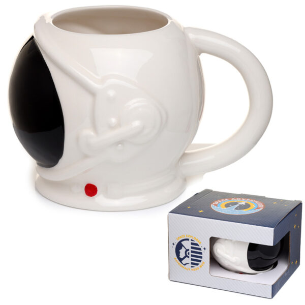 Ceramic Shaped Head Mug - Astronaut Space Helmet - Image 6
