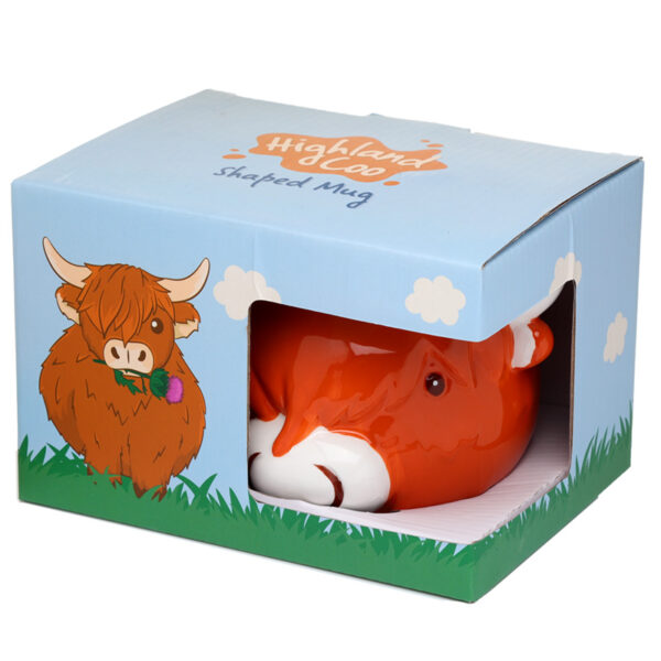 Ceramic Shaped Head Mug - Highland Coo Cow - Image 5