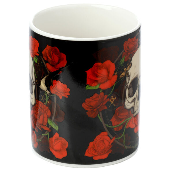 Porcelain Mug - Skulls & Roses - Image 3
