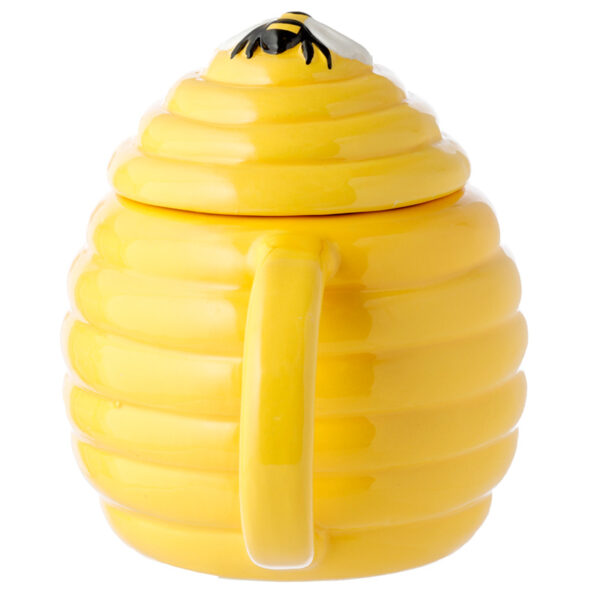 Shaped Ceramic Mug with Lid - Beehive - Image 6