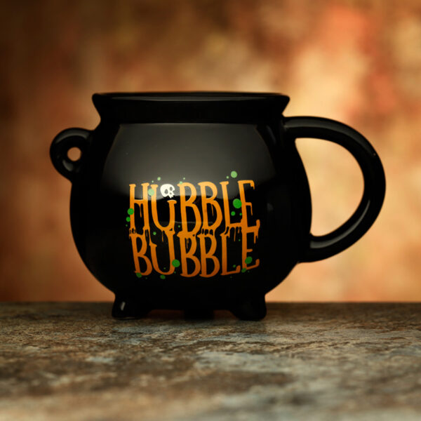 Novelty Shaped Ceramic Mug - Hubble Bubble Black Cauldron - Image 2