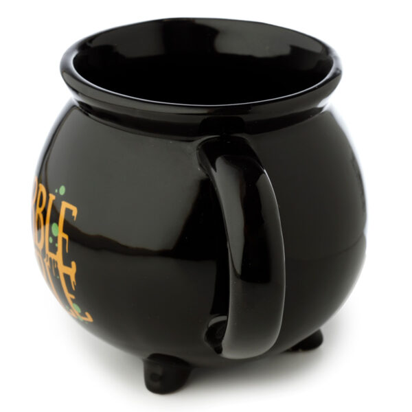 Novelty Shaped Ceramic Mug - Hubble Bubble Black Cauldron - Image 3