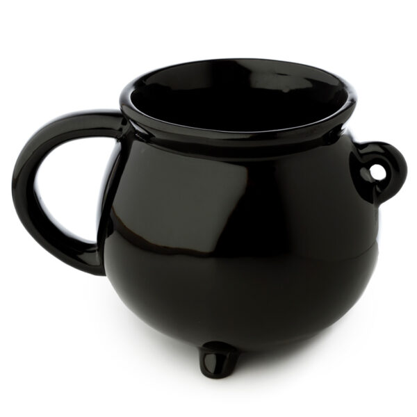 Novelty Shaped Ceramic Mug - Hubble Bubble Black Cauldron - Image 4
