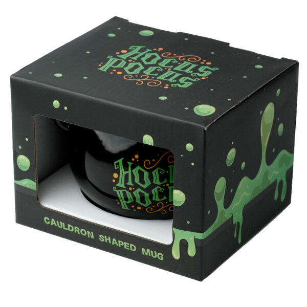 Novelty Shaped Ceramic Mug - Hocus Pocus Black Cauldron - Image 6