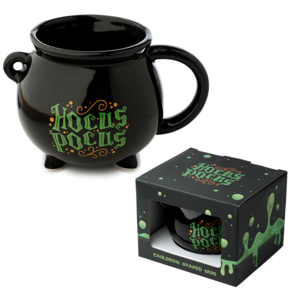Novelty Shaped Ceramic Mug - Hocus Pocus Black Cauldron - Image 7