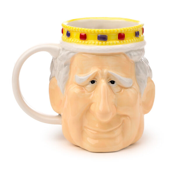 Ceramic Shaped Head Mug - King Charles III - Image 3