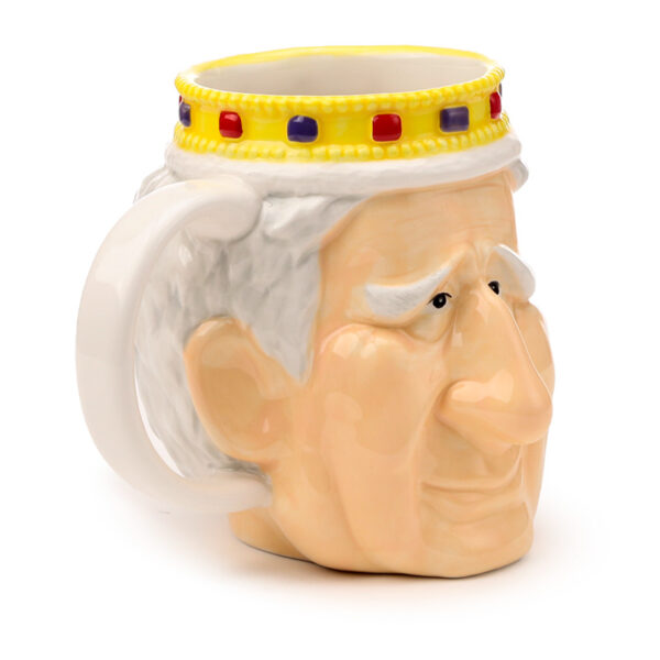 Ceramic Shaped Head Mug - King Charles III - Image 8