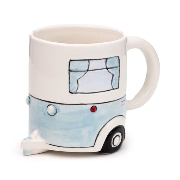 Novelty Shaped Ceramic Mug - Home Is Where You Park It Caravan - Image 3