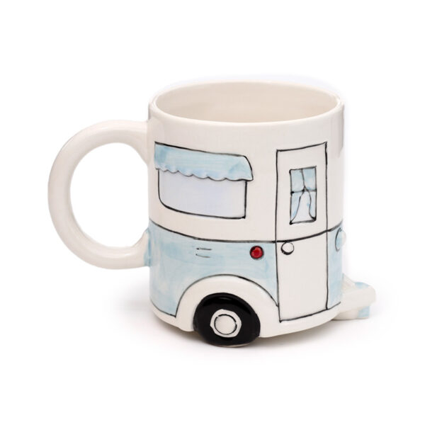 Novelty Shaped Ceramic Mug - Home Is Where You Park It Caravan - Image 5