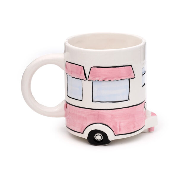 Novelty Shaped Ceramic Mug - Home Is Where You Park It Caravan - Image 6