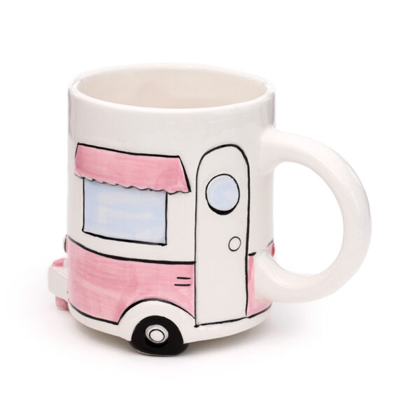 Novelty Shaped Ceramic Mug - Home Is Where You Park It Caravan - Image 8