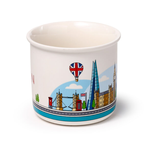 Porcelain Fine Rimmed Mug - London Icons - Image 7