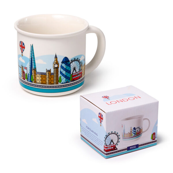 Porcelain Fine Rimmed Mug - London Icons - Image 10