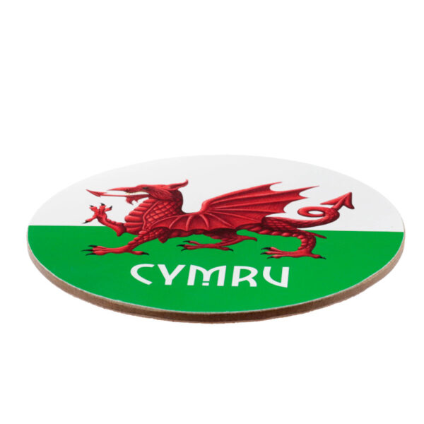 Porcelain Mug & Coaster Set - Welsh Dragon Wales (Cymru) Souvenir - Image 2