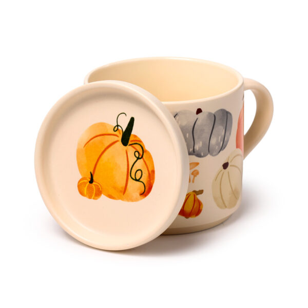 Porcelain Mug & Coaster Lid Set - Autumn Harvest - Image 3
